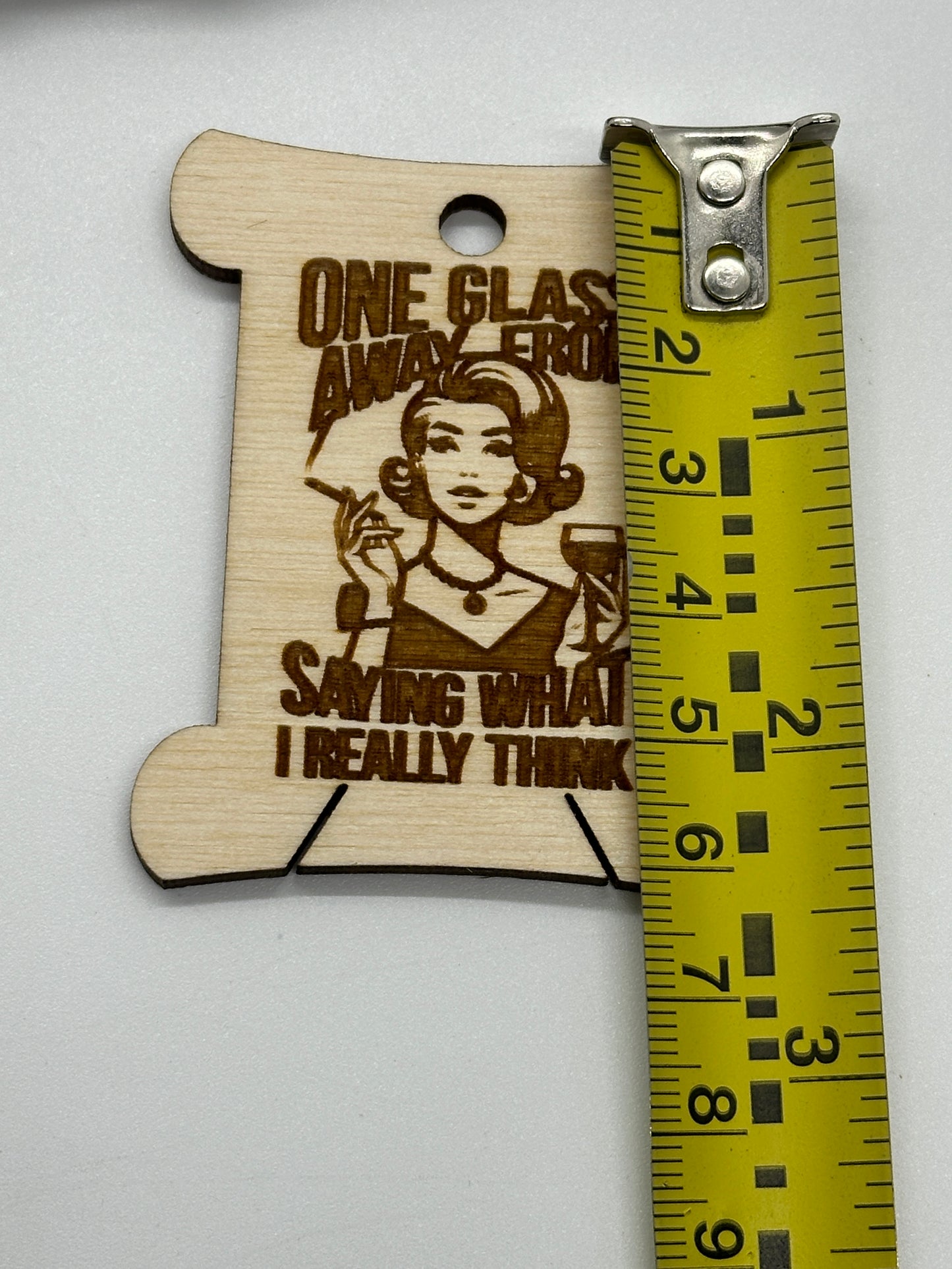 Wooden Bobbins - Pinup Retro Women with Sarcastic Quotes Floss Organizer - Embroidery, Cross Stitch, Needlepoint - Sewing Storage